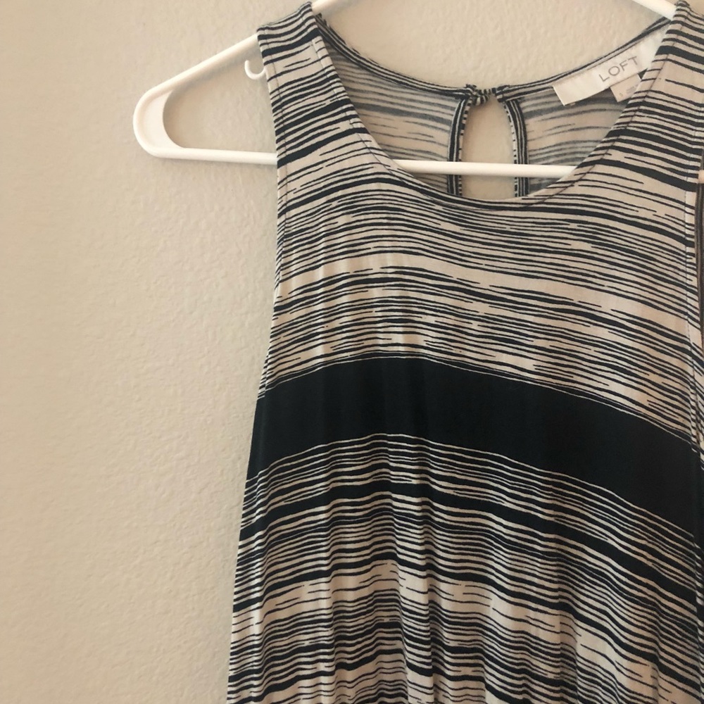 Black/cream maxi dress